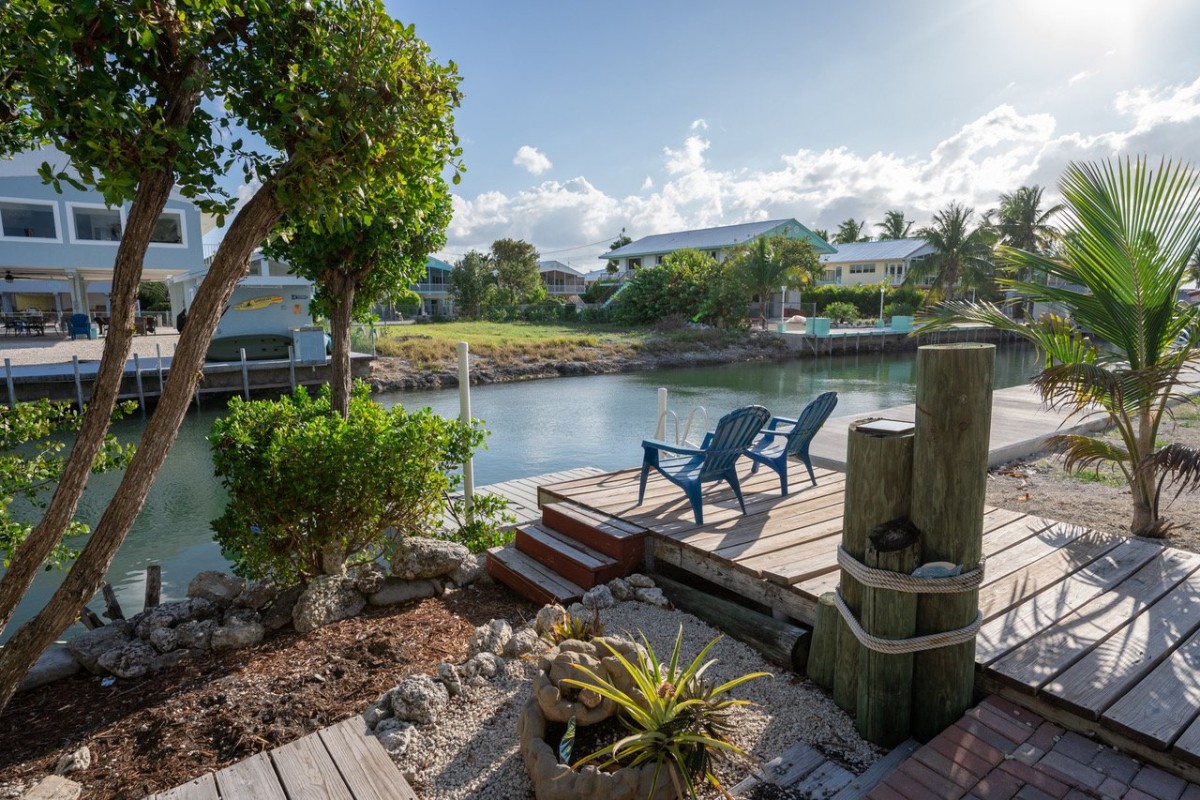 Outdoor Seating area on the dock.