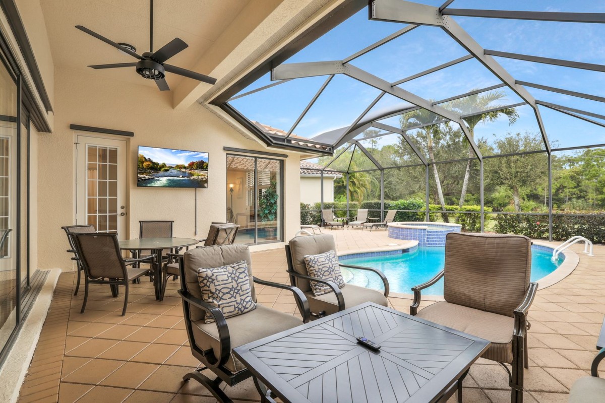 Private backyard