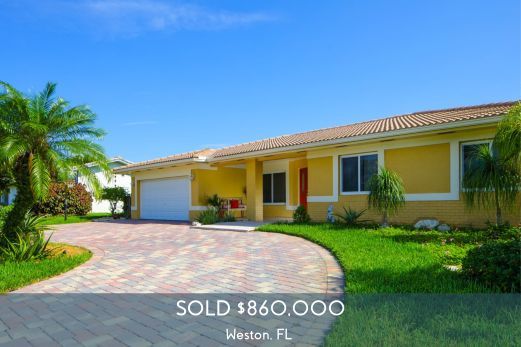 sold home in weston, FL