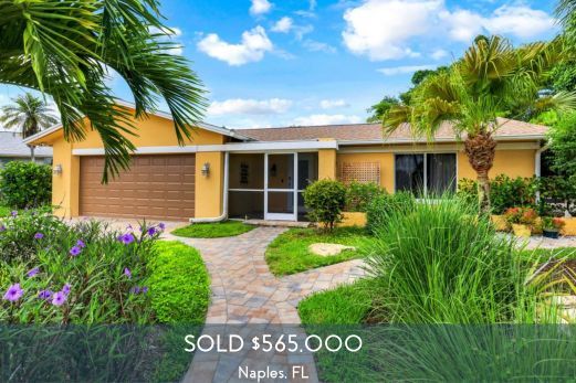 sold home in naples, FL
